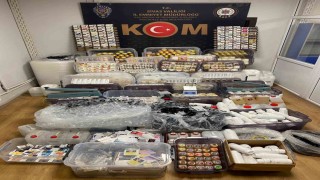 Sivasta tütün ve tütün mamulleri operasyonu: 1 tondan fazla malzeme ele geçirildi