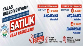 Talas Belediyesinden villa parseli fırsatı