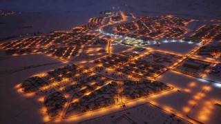 Tarihi Hasankeyfte masalsı kar manzaraları