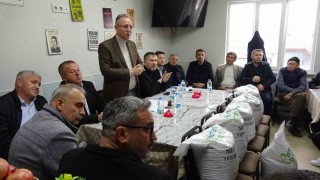 Tavşanlıda ürericilere tohum ve gübre desteği