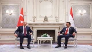 TBMM Başkanı Kurtulmuş, Tacikistan Ali Meclisi Milli Meclis Başkanı Emomali ile görüştü