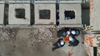 Tekirdağda çevik kuvvete afet anında enkazda arama kurtarma eğitimi
