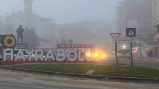 Tekirdağda yoğun sis etkili oldu