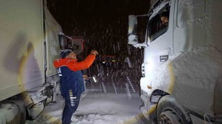 Tendürekte tipi nedeniyle onlarca araç yolda kaldı