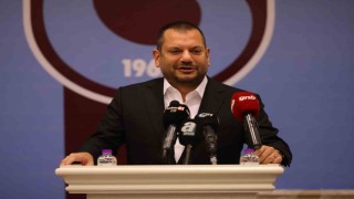 Trabzonspor Başkanı Ertuğrul Doğan, amatör kulüplere malzeme yardım törenine katıldı