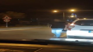 Trafikte tartıştığı sürücüye yumruk attı, o anlar kamerada