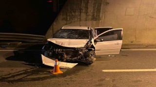 Tünelde meydana gelen kazada 4 kişi yaralandı