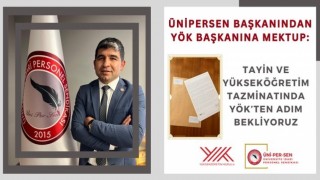 ÜNİPERSEN Başkanı Güzelden YÖKe mektup