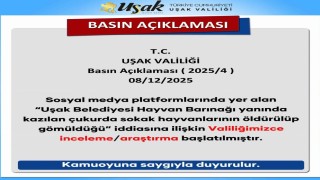 Uşak Valiliği, bakım evi yanında ölü hayvan bulunduğu iddialarıyla ilgili inceleme başlattı