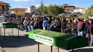 Uşakta kazada hayatını kaybeden Dulay çifti defnedildi