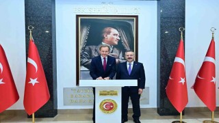 Vali Aksoy, Belçikanın Ankara Büyükelçisini makamında ağırladı