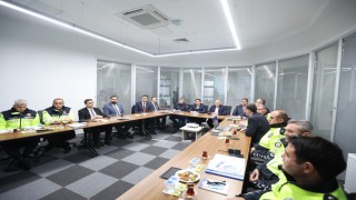Vali Çiçek ve Başkan Büyükkılıç Trafik Kontrol Merkezinde