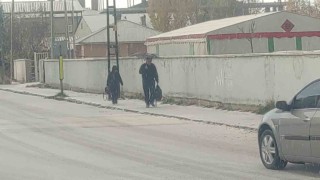 Vanda dolu yağışı şehri beyaza bürüdü