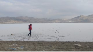 Vanda Sibirya soğukları: Sıhke Göletinin yüzeyi buz tuttu