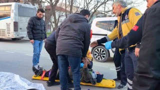 Yaralı motosiklet sürücüsü yaralı annesinin elini tutup moral verdi