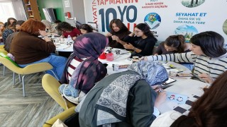 Yılın son resim atölyesi renkli anlara sahne oldu