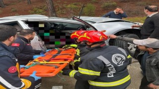 Yoldan çıkan araç ağaca çarptı; 1 ölü, 1 yaralı
