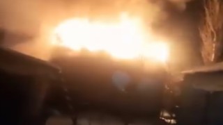 Yüksekovada korku dolu anlar: Kalorifer kazan dairesi cayır cayır yandı