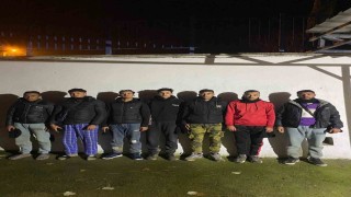 Yunanistana geçmeye çalışan 7 düzensiz göçmen yakalandı