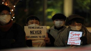 ABDnin Venezuela saldırısı Tokyoda protesto edildi