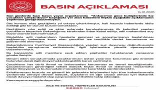 Aile ve Sosyal Hizmetler Bakanlığı: (Gece kulüplerinde kız çocuklarının çalıştırıldığı iddiası) Söz konusu olay geçtiğimiz yıl ortaya çıkartılmıştır