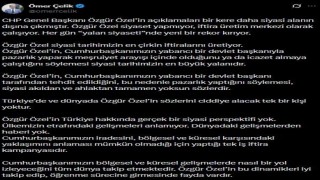AK Parti Sözcüsü Çelik: Özgür Özel siyaset yapmıyor, iftira üretim merkezi olarak çalışıyor