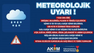 AKOM’dan Kahramanmaraş İçin Yağmur ve Kar Uyarısı