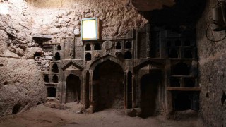 Alan Başkanı Aslanbay, Eretna Beyliğine ait olduğu değerlendirilen tarihi ibadethaneyi inceledi