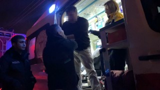 Alkollü sürücü polislerden polis istedi: Emniyeti arayın buraya polis ekipleri gelsin