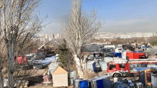 Ankarada alkol yüklü tırlar alev aldı