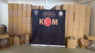 Antalyada son 1 haftada 5,6 milyon kaçak makaron ele geçirildi