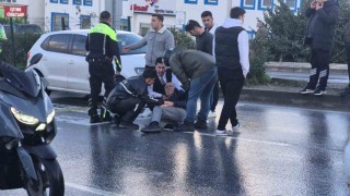 Aracın çarptığı yaya yaralandı