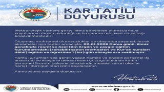 Ardahanda eğitime kar engeli