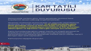 Ardahanda eğitime kar engeli