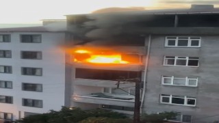 Arhavide apartman dairesinde yangın paniği