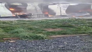 Arnavutköyde şantiyede yangın paniği: Konteynerler alev alev yandı