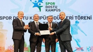 Atatürk Üniversitesine Spor dostu kampüs sertifikası aldı