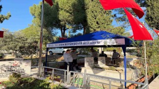 Aydın Büyükşehir Belediyesinden mezarlıklarda yoğun çalışma