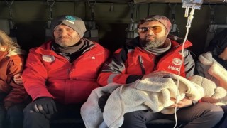 Bahçesarayda iki hasta helikopterle Vana sevk edildi