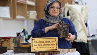 Bakanlıktan sanatçı belgesi alan usta, çit baskıyı geleceğe taşıyor