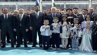 Bakırköyde Özbekistan Devlet Okulunun yapıma yönelik tören düzenlendi
