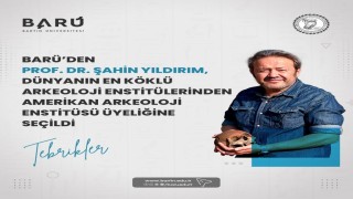 BARÜden Prof. Dr. Yıldırım, Amerikan Arkeoloji Enstitüsü üyeliğine seçildi