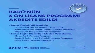 BARÜnün 6 ön lisans programı akredite edildi