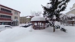 Başçiftlik kar altında kaldı
