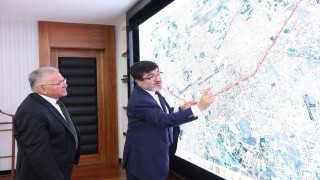 Başkan Büyükkılıç, Altyapı Yatırımları Genel Müdürü Eyigünü ağırladı