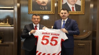 Başkan Halit Doğan, Bakan Murat Kuruma Samsun projelerini anlattı
