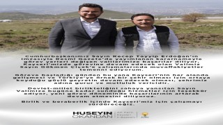 Başkan Okandan: Birlik ve beraberlik içinde Kayserimiz için çalışmayı sürdüreceğiz