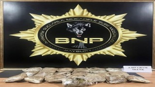 Bayburtta 2 kilo 369 gram skunk ile yakalanan şüpheli tutuklandı