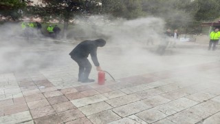 Bilecik Polis Evinde afet ve yangın farkındalık eğitimi