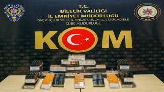 Bilecikte kaçakçılık operasyonu; binlerce makaron ele geçirildi